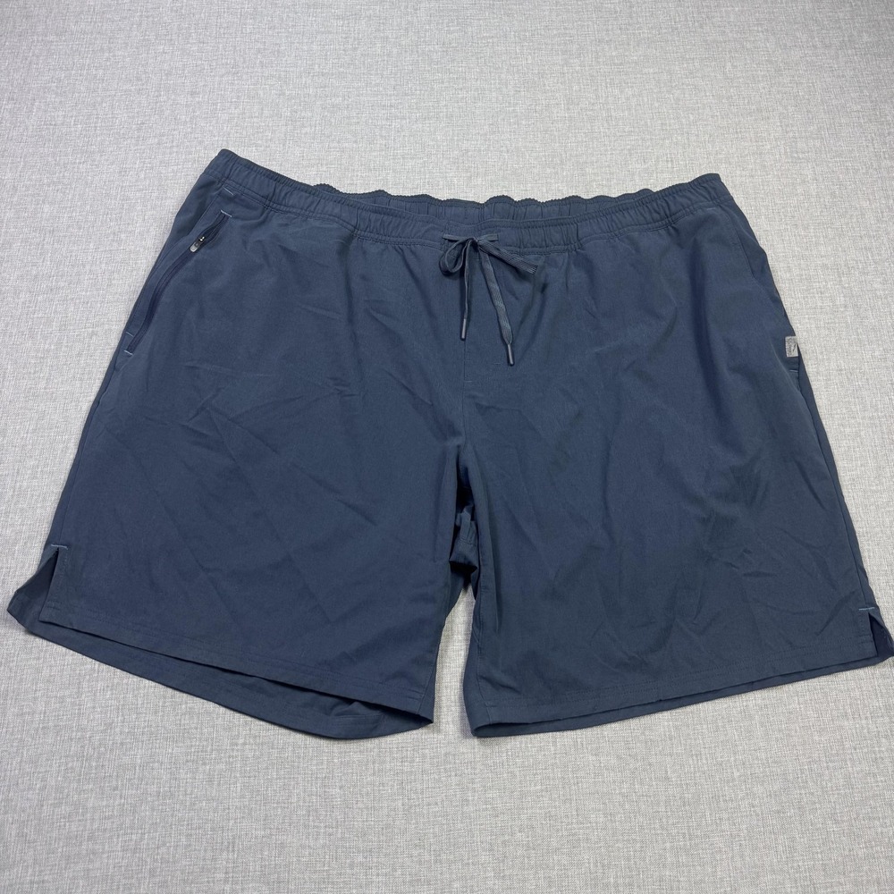 L.L. Bean Multisport 9" Shorts Mens 3XL Blue Polyester Spandex Drawstring Hiking